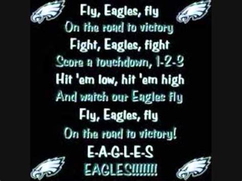 Sep 14, 2023 ... The Eagles' Victory Song", popularly known as "Fly, Eagles Fly". is the fight song of the Philadelphia Eagles of the National Football ...